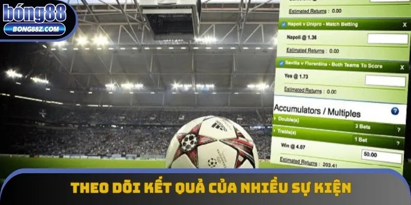 Theo dõi kết quả của hầu hết các sự kiện trên thế giới